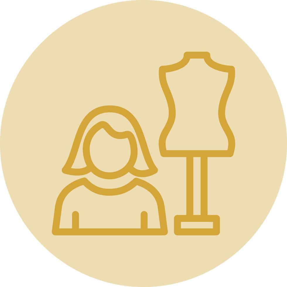 diseño de icono de vector de diseñador de moda