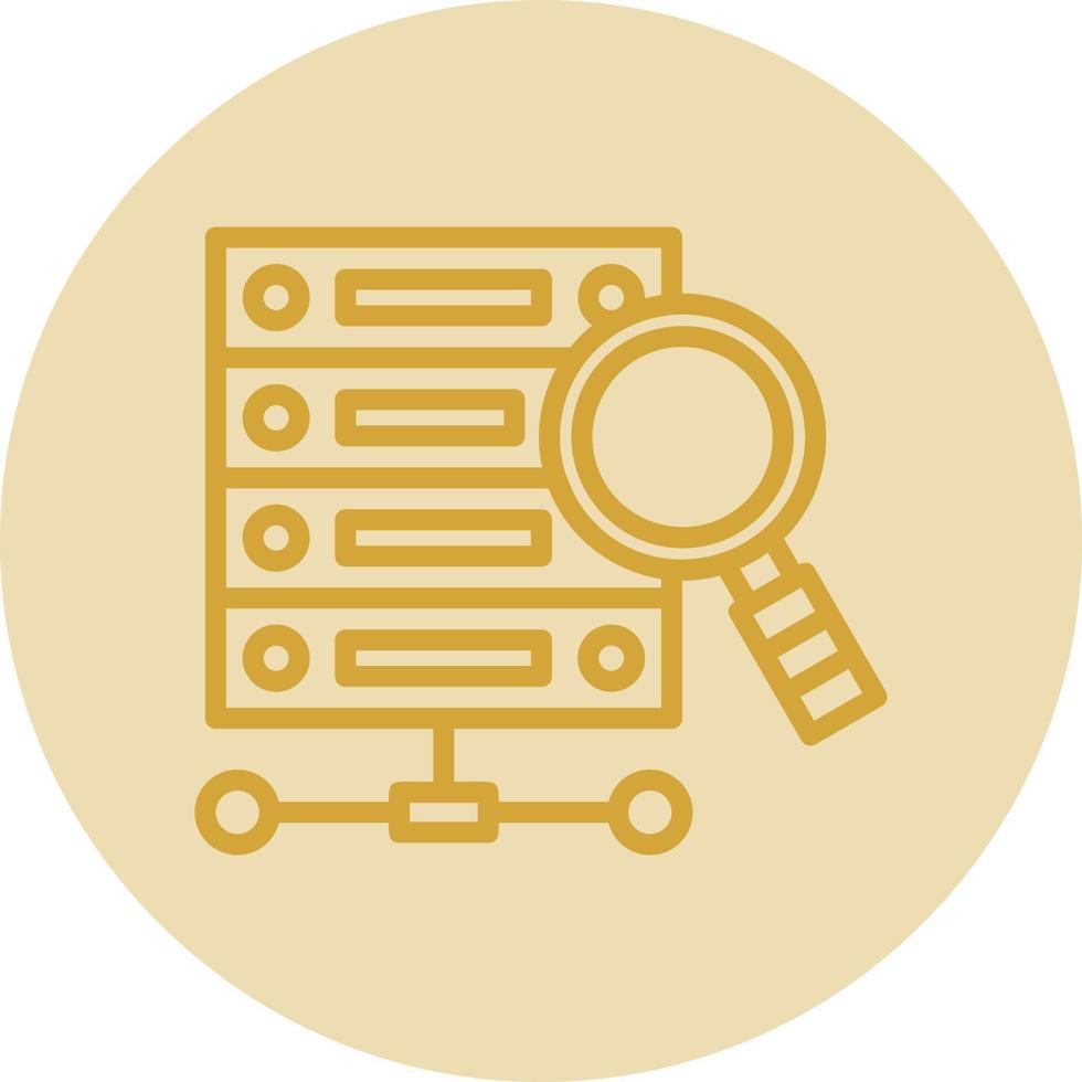 Data Query Vector Icon Design