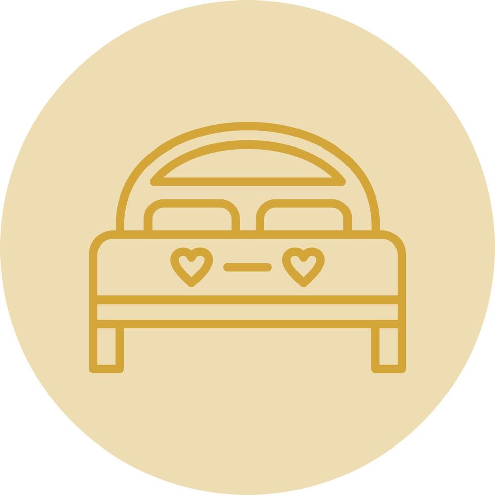 Double Bed Vector Icon Design