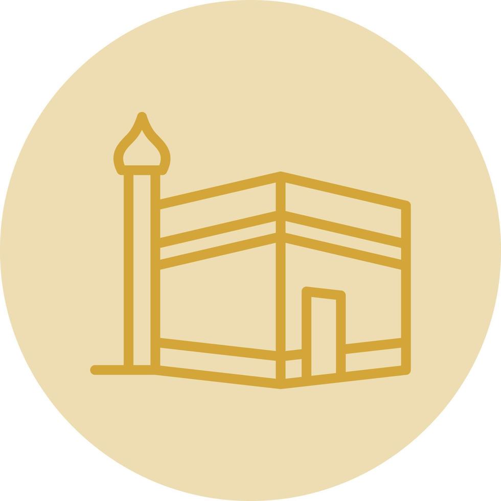 Kaaba Vector Icon Design
