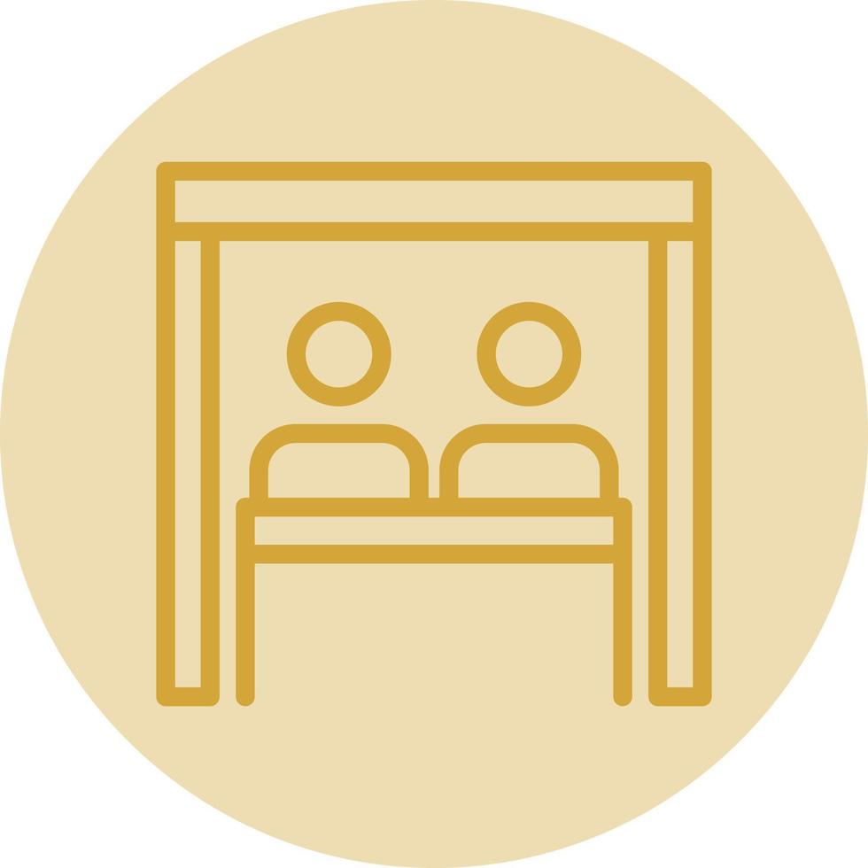 Virtual Team Room Vector Icon Design