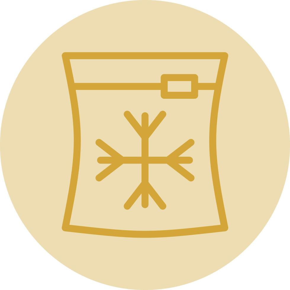 Ice Bag Vector Icon Design