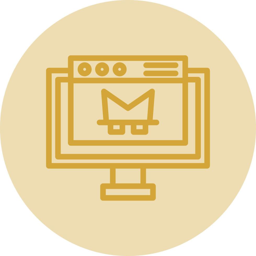 Online Robbery Vector Icon Design