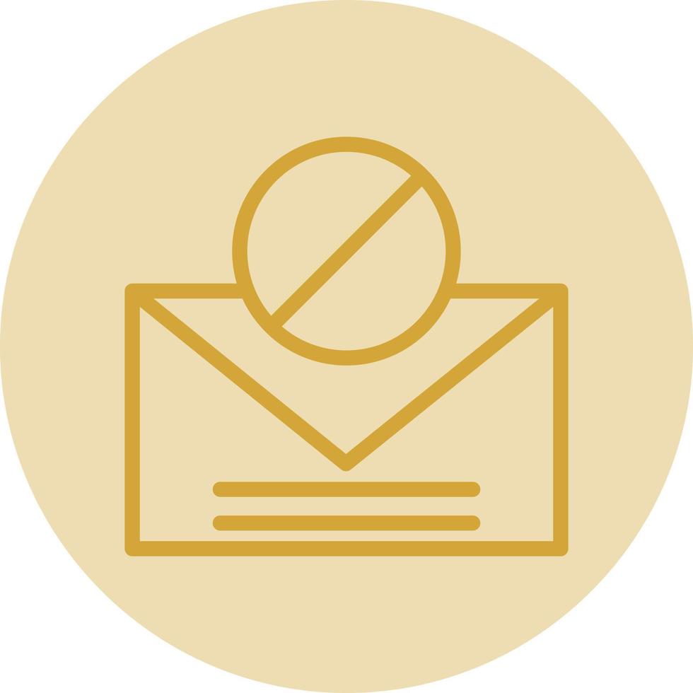 diseño de icono de vector de correo electrónico no deseado