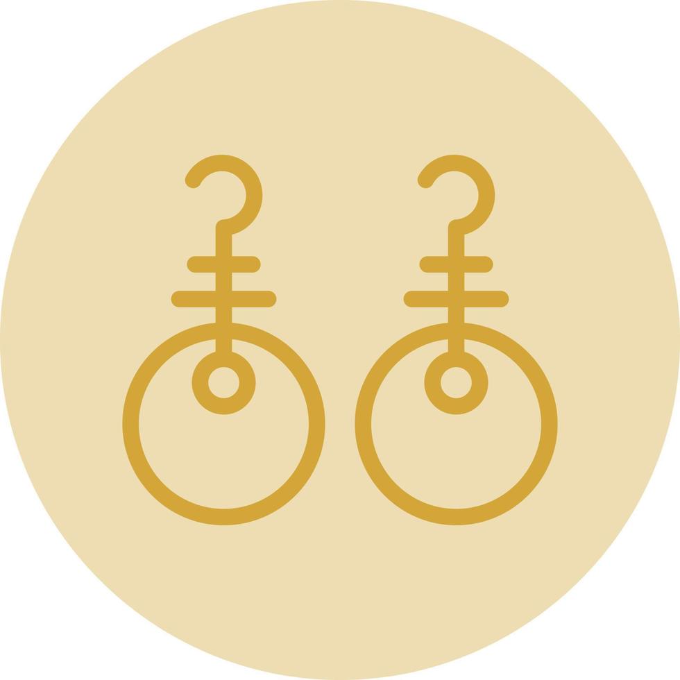 Earrings Vector Icon Design