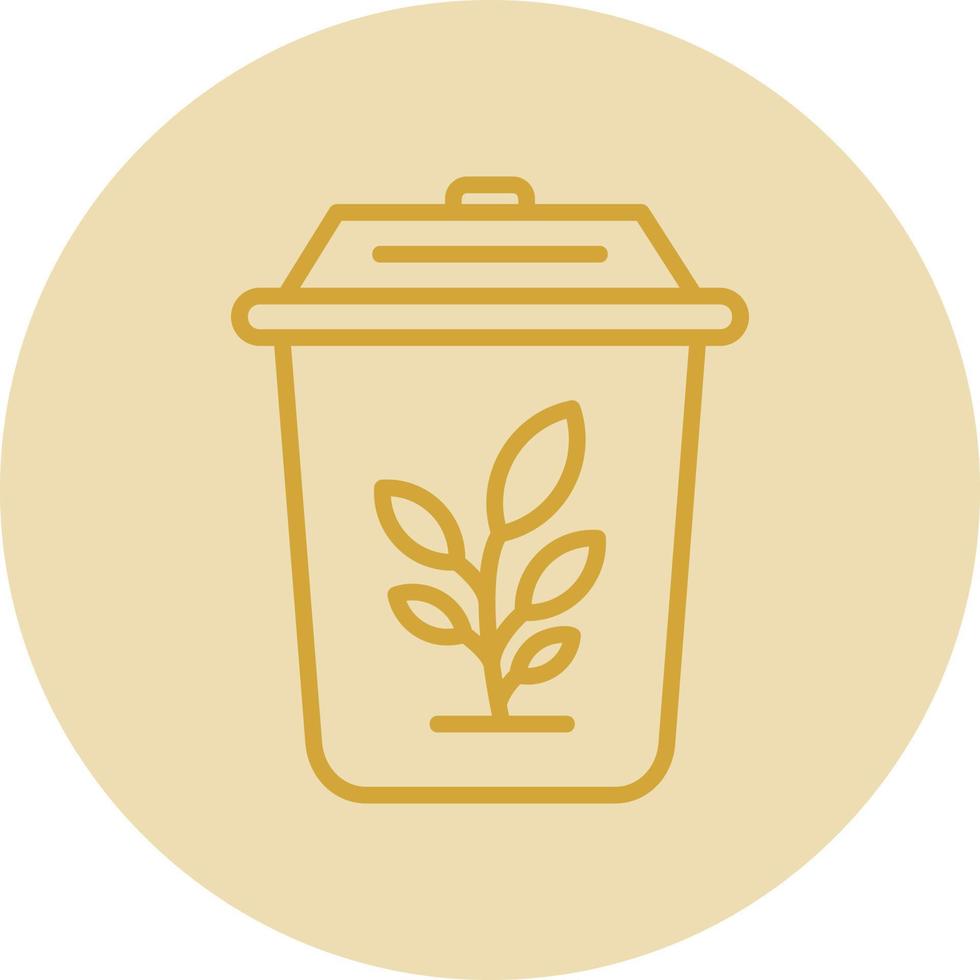 Plant Trash Vector Icon Design