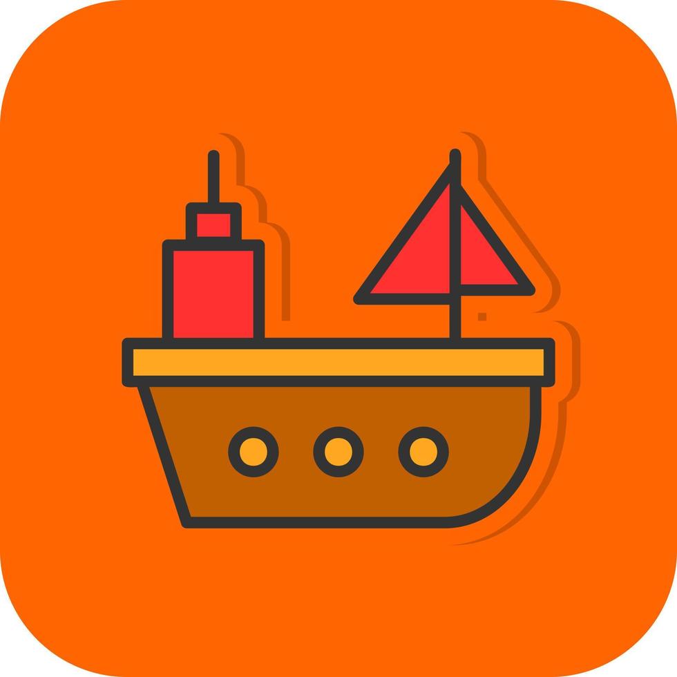 diseño de icono de vector de barco