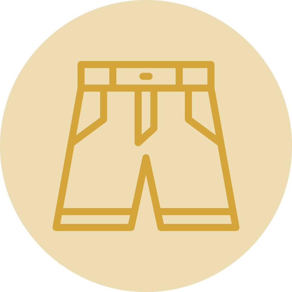 Denim Shorts Vector Icon Design