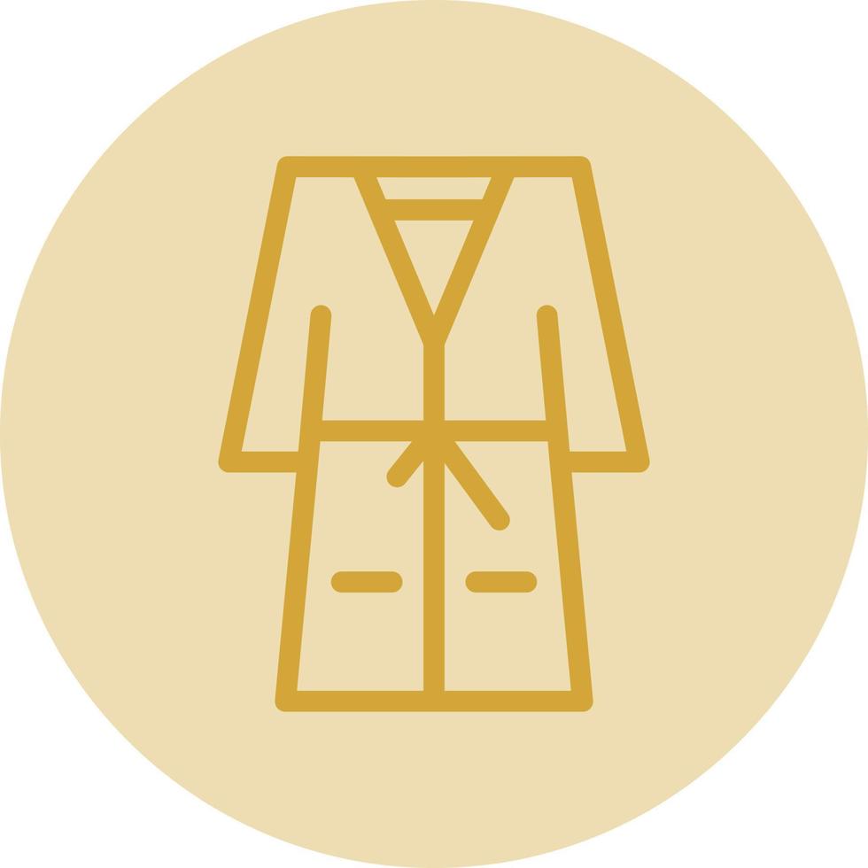 Bath Robe Vector Icon Design