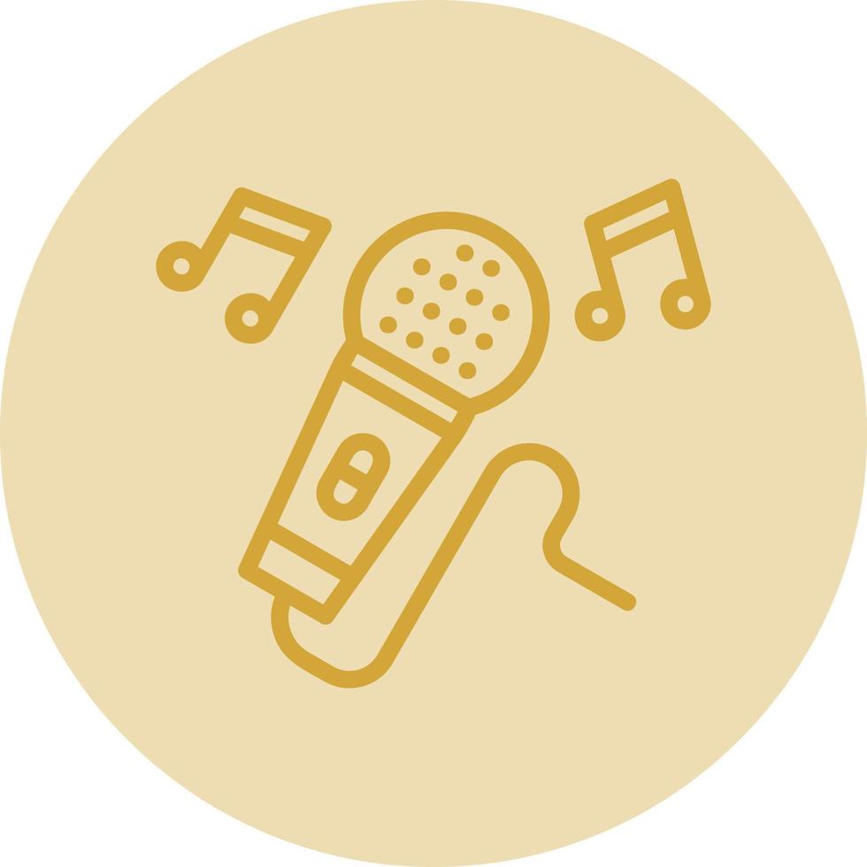 Karaoke Vector Icon Design