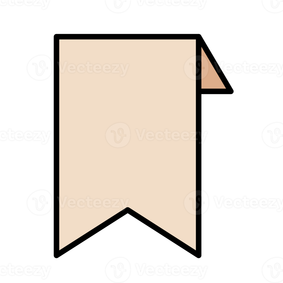 minimalistisch Lesezeichen Symbol Design zum Netz Schnittstellen und Anwendungen png