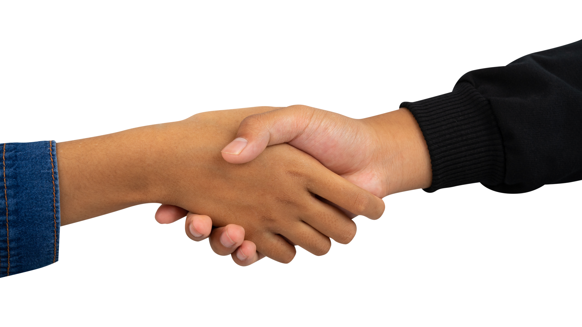 Man and woman shake hands isolated 21285415 PNG