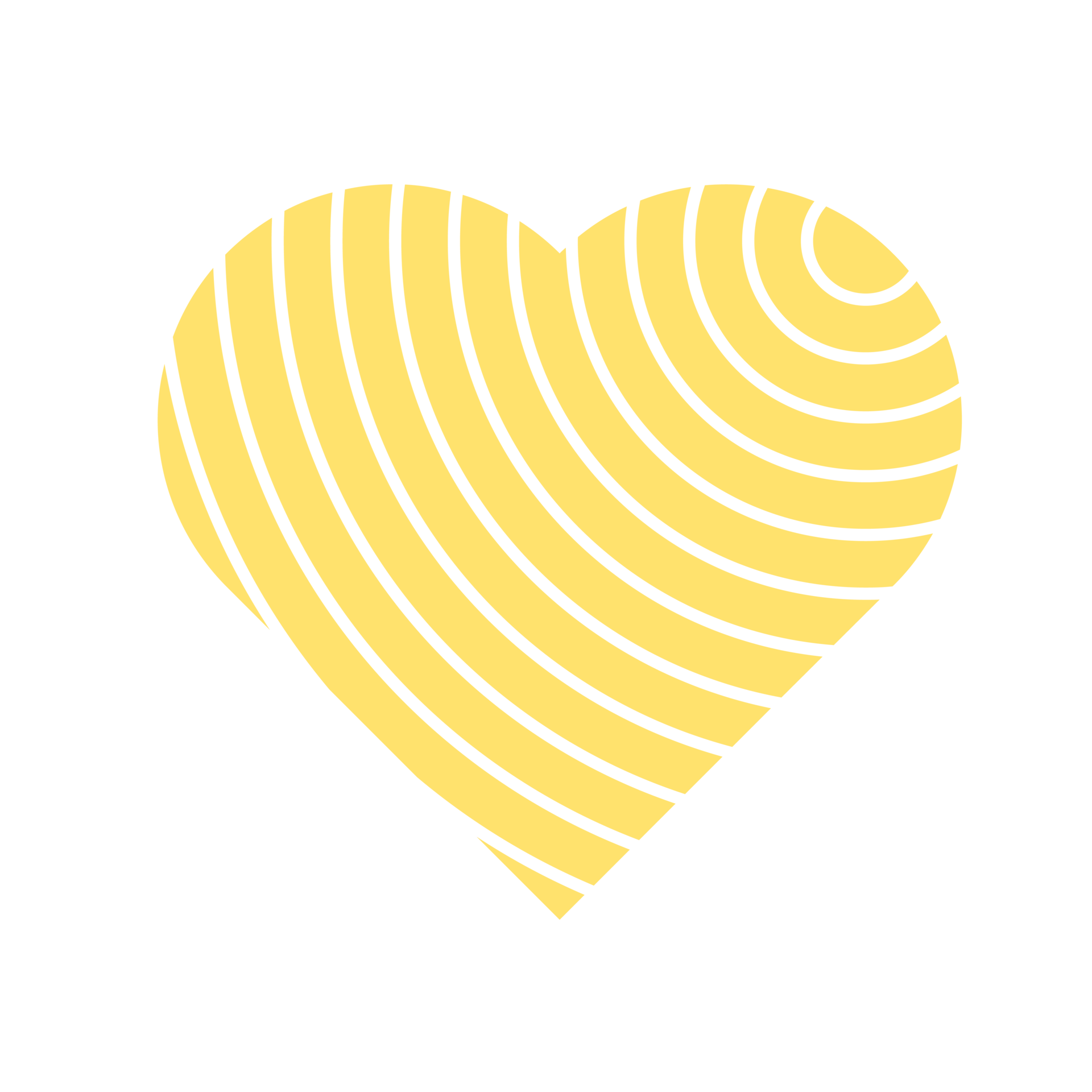 Illustration of the yellow heart icon 21285471 PNG