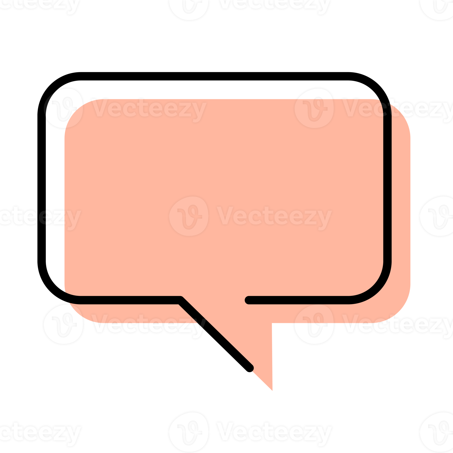 Simple chat bubble icon 21285505 png