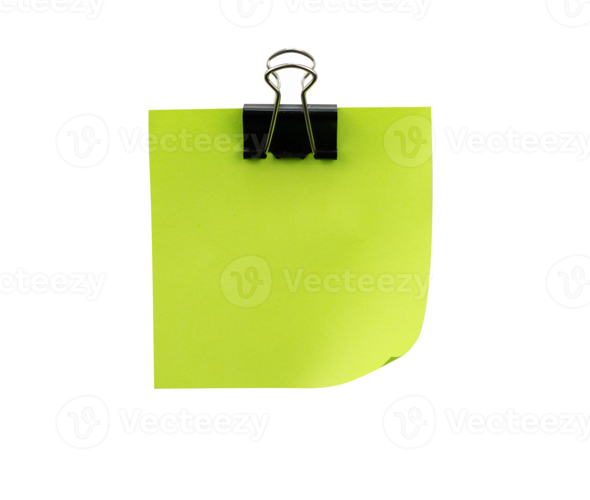 Free Blank paper for note with binder clips 21285703 PNG with