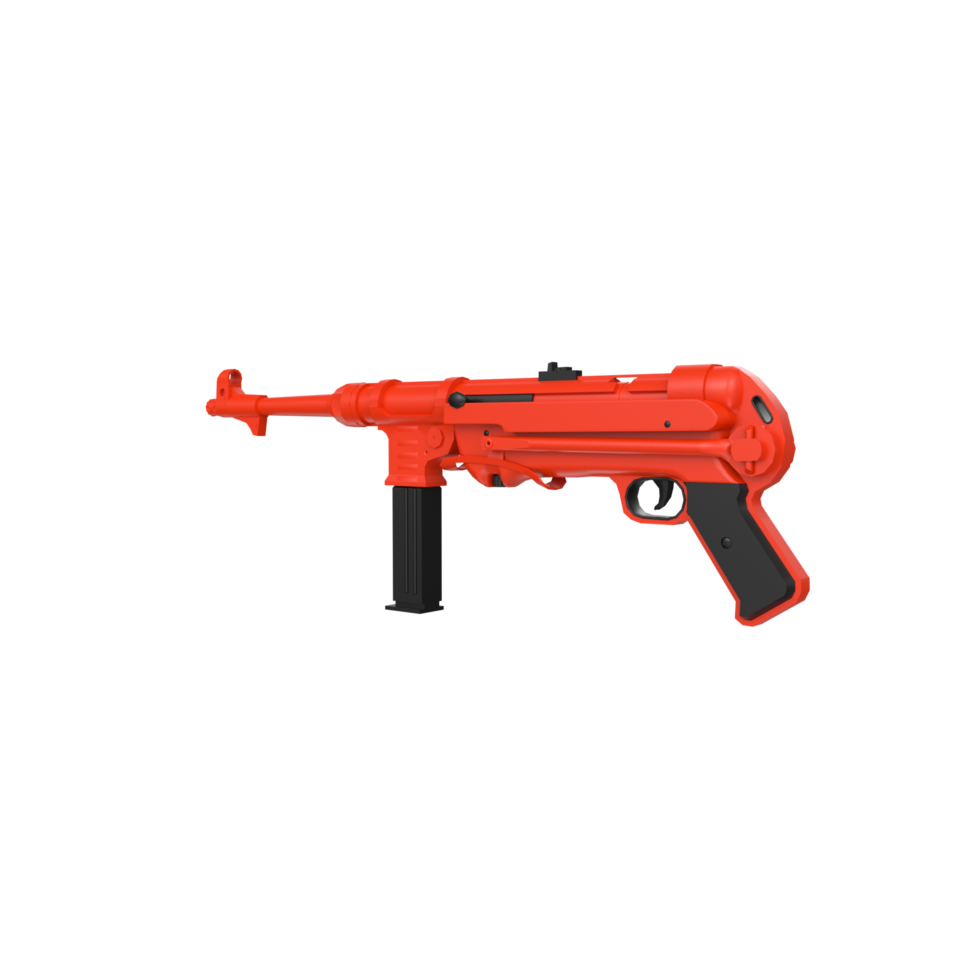 MP40 weapon isolated on transparent png