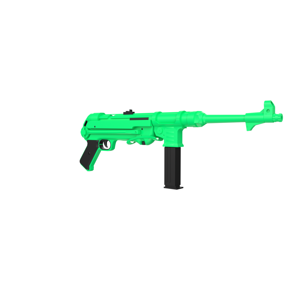 mp40 arma isolato su trasparente png