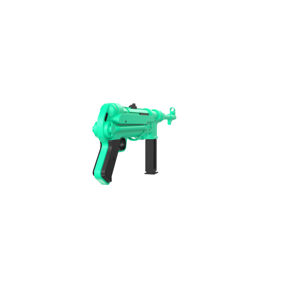 mp40 vapen isolerat på transparent png