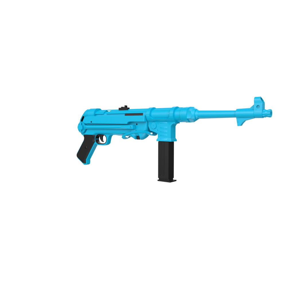 mp40 arme isolé sur transparent png