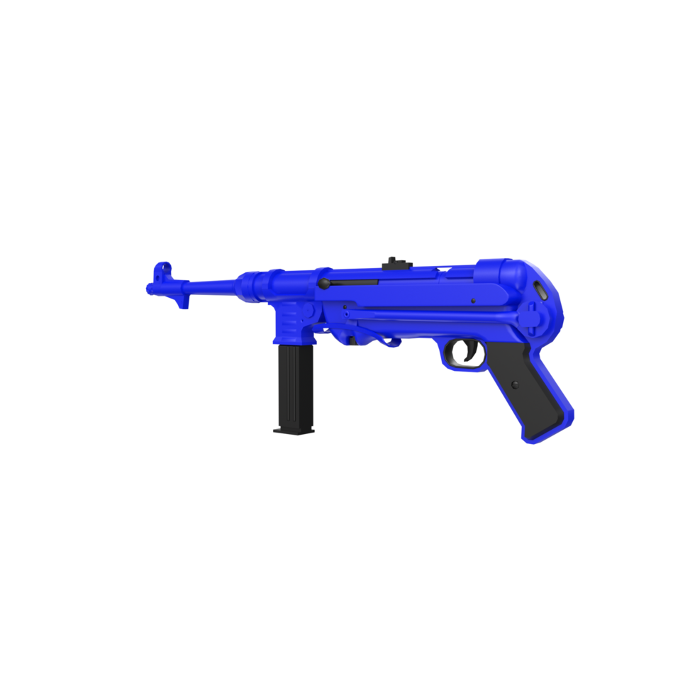 mp40 Waffe isoliert auf transparent png