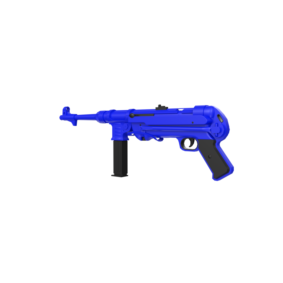 MP40 weapon isolated on transparent png