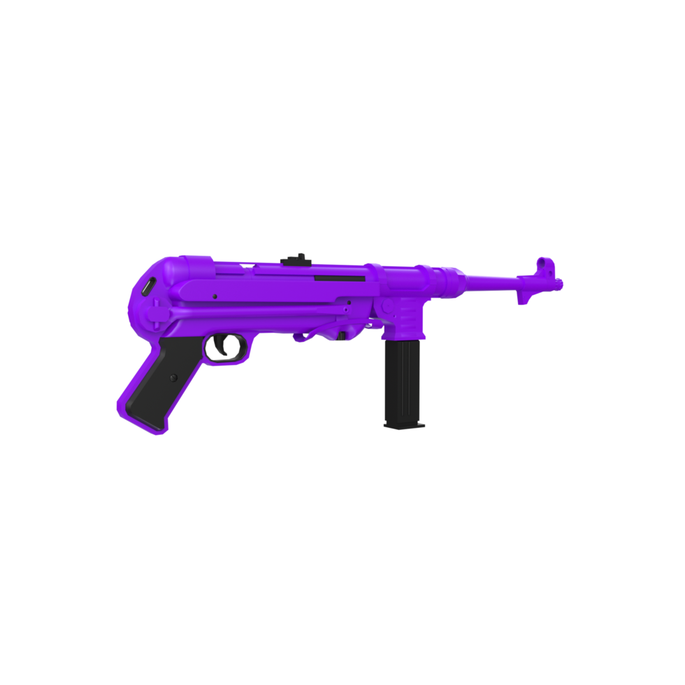 mp40 vapen isolerat på transparent png