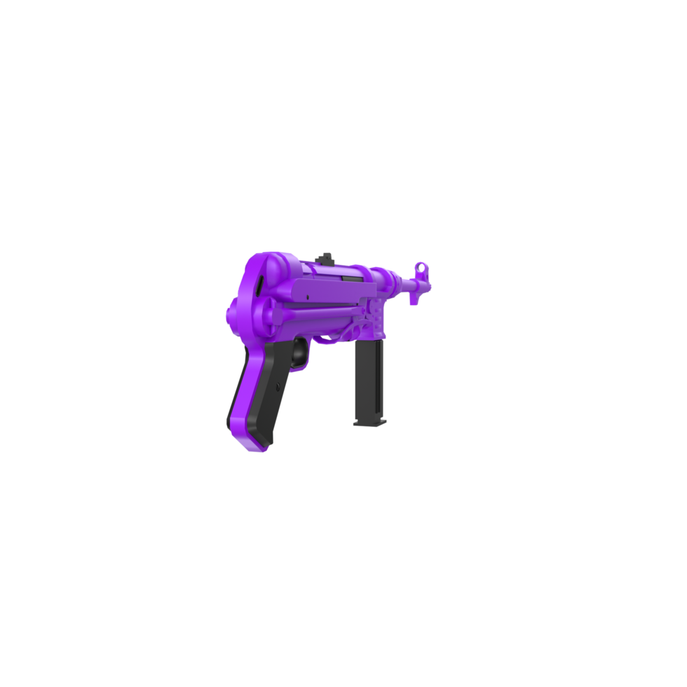 mp40 vapen isolerat på transparent png