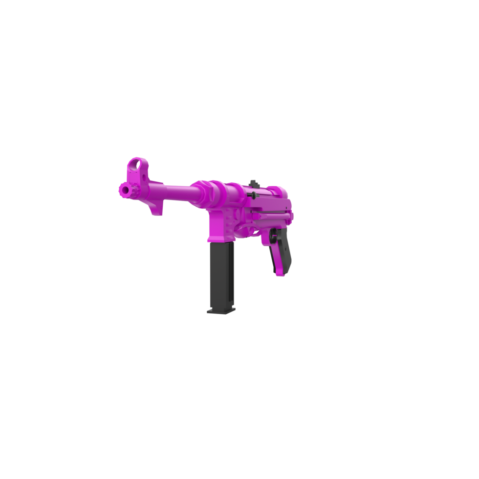 mp40 arme isolé sur transparent png