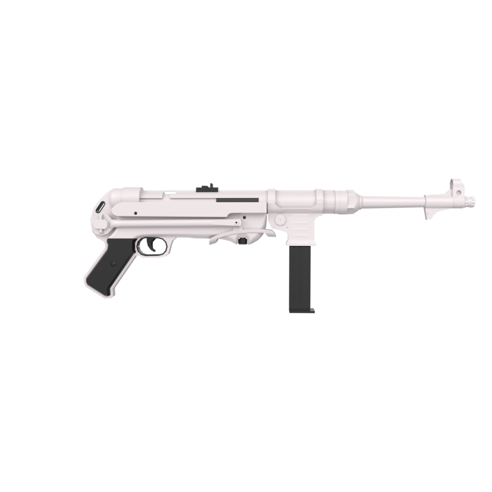 mp40 arma isolato su trasparente png