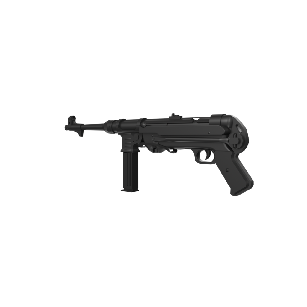 MP40 weapon isolated on transparent png