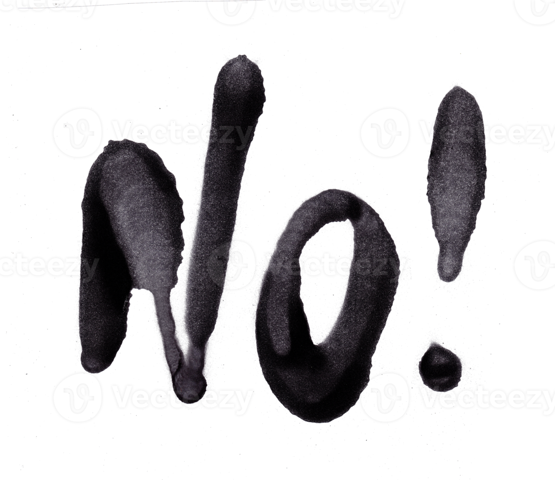 No text effect in spray brush isolated png