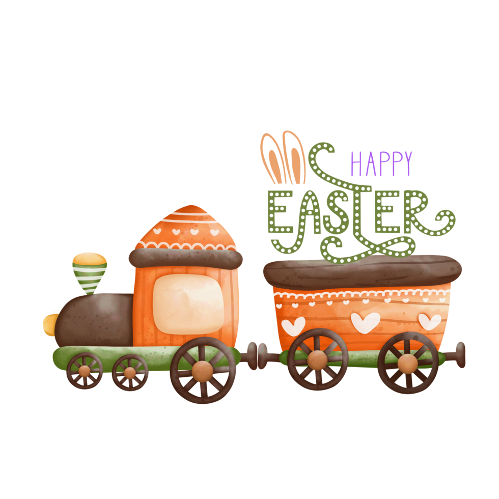 Train With Easter Day png