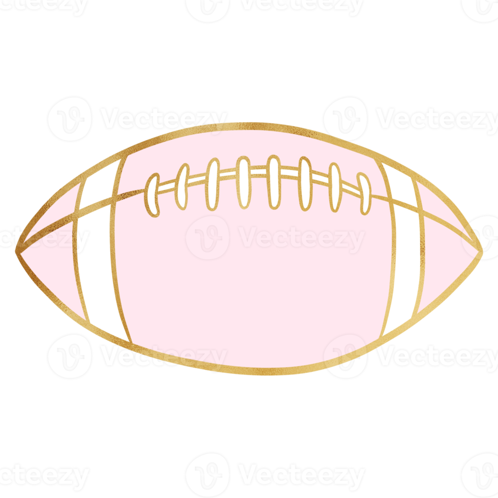 Pink American Football Drawing png