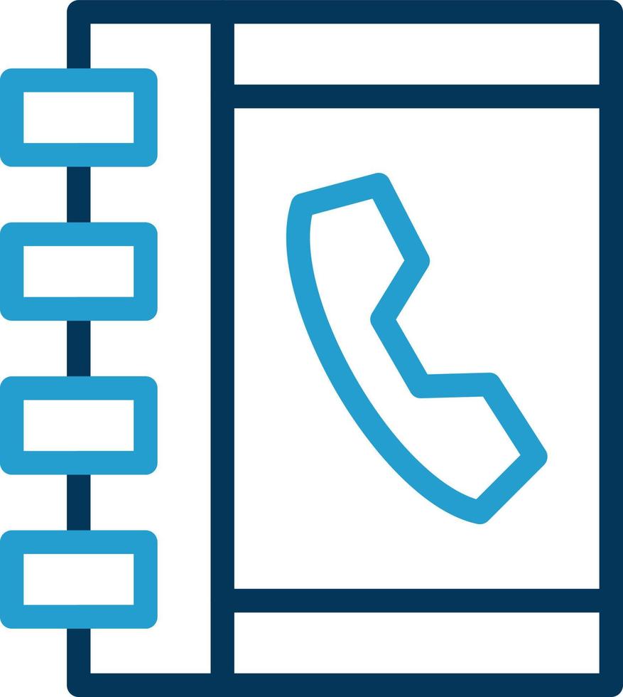 Phone Book Vector Icon Design