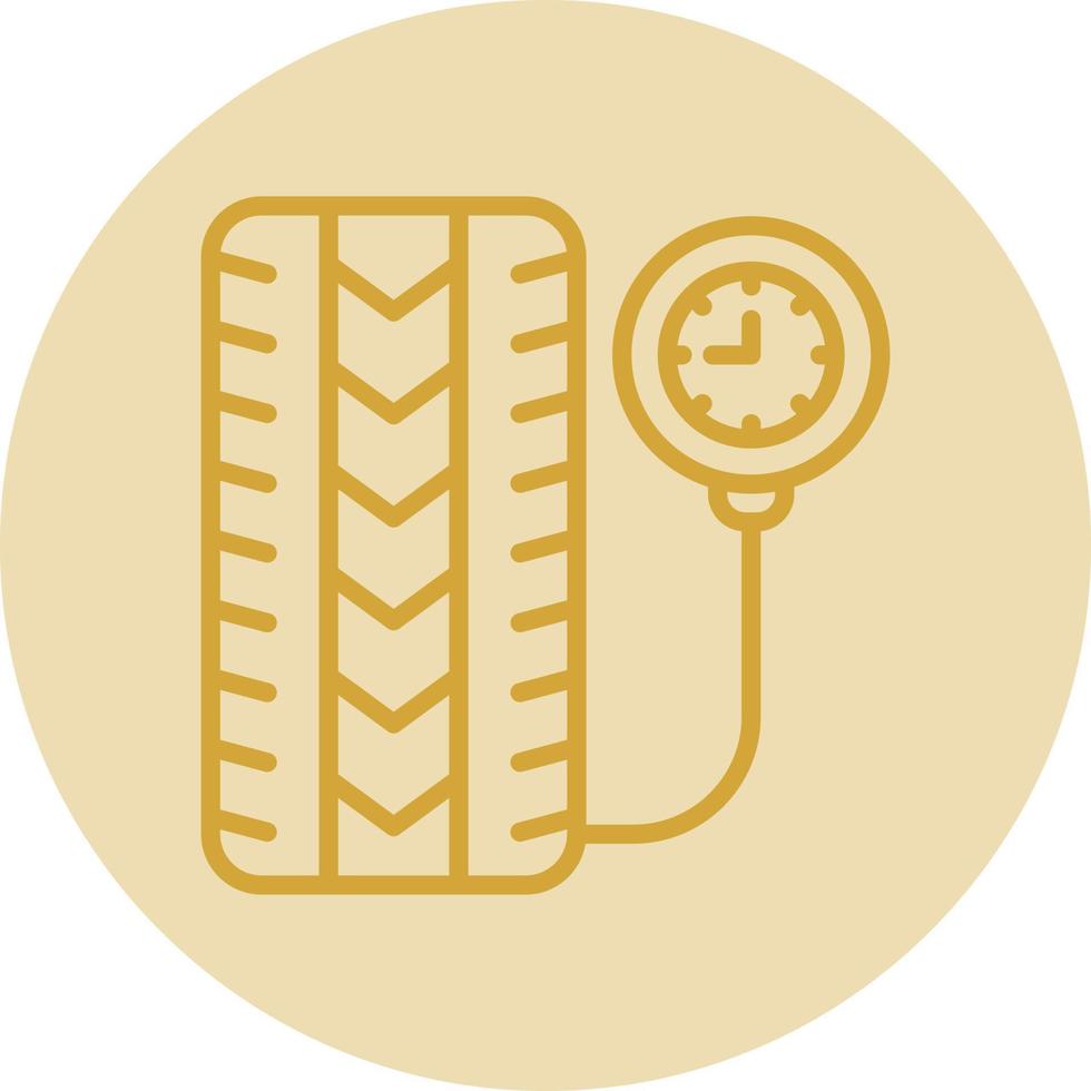 Tire Pressure Vector Icon Design