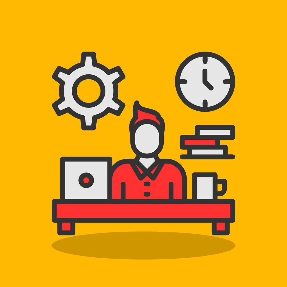 Workaholic Vector Icon Design