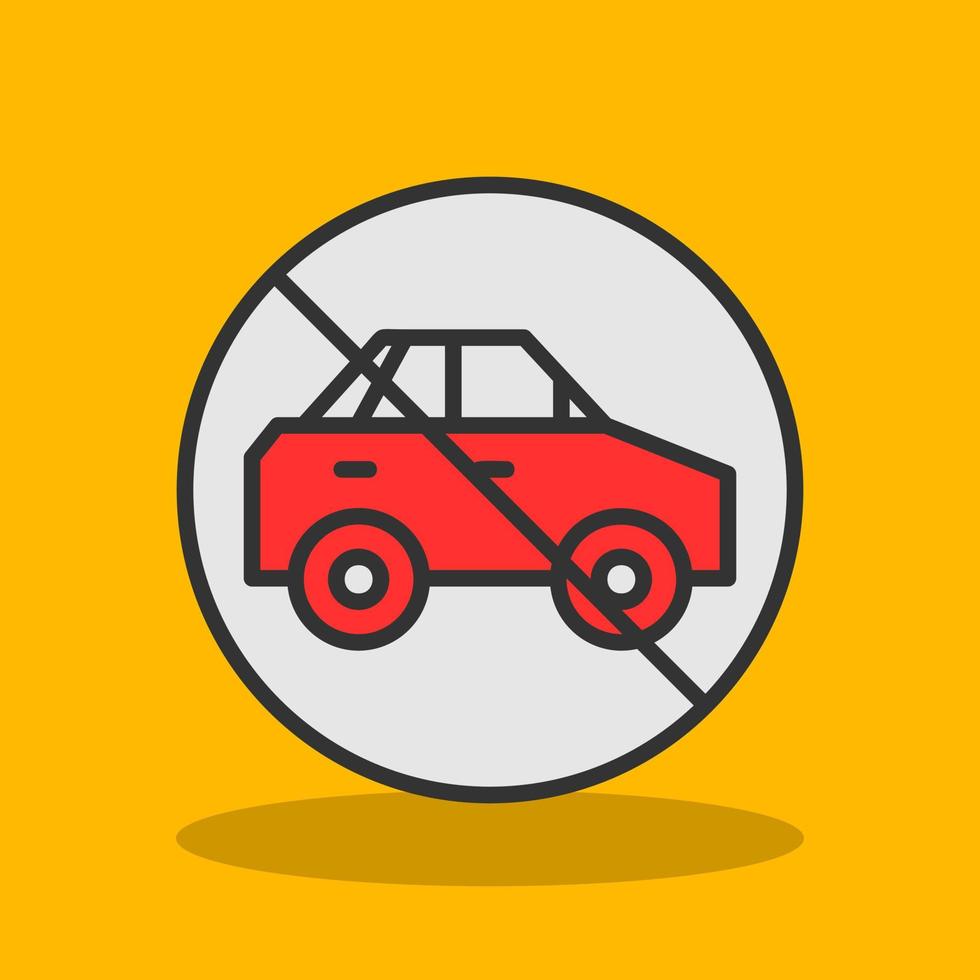 No Travelling Vector Icon Design