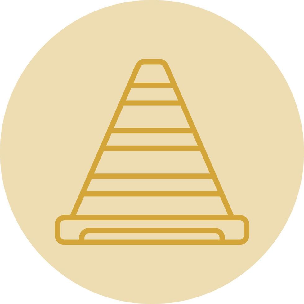Traffic Cone Vector Icon Design
