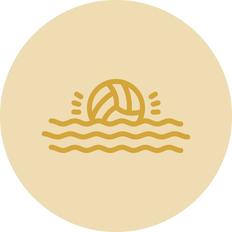 diseño de icono de vector de waterpolo