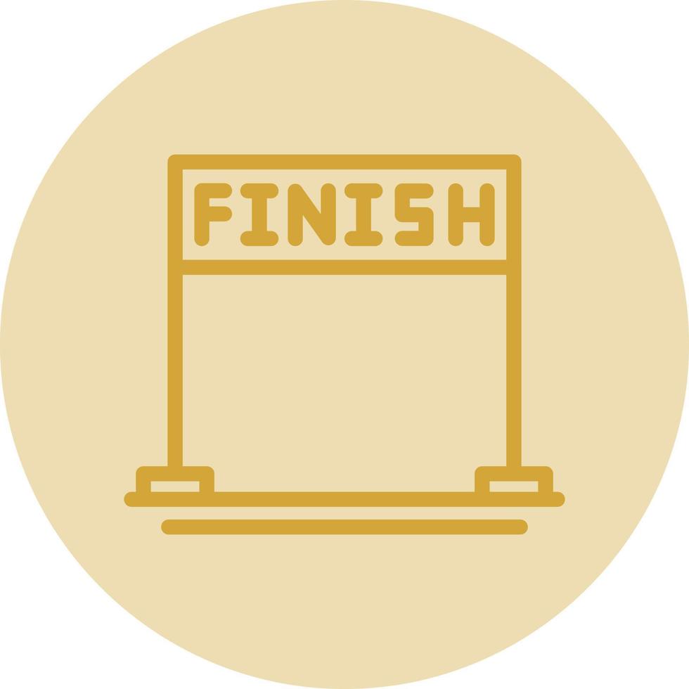 Finish Vector Icon Design