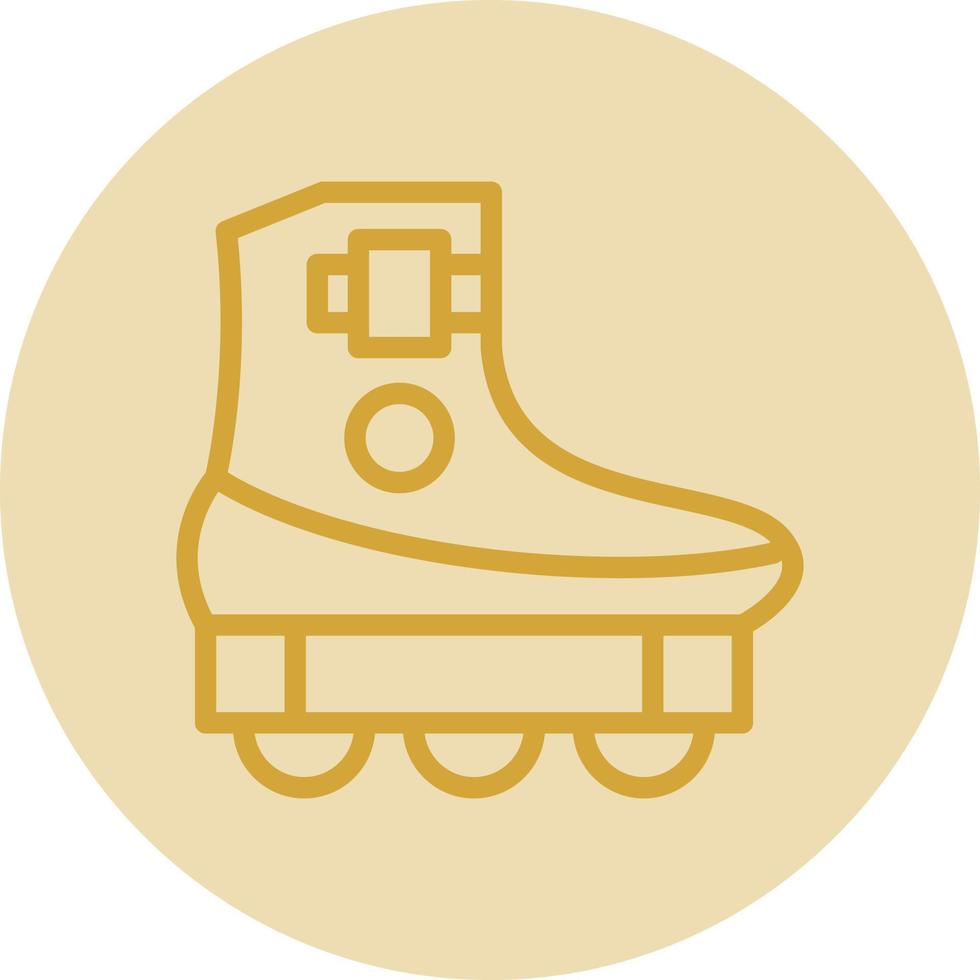 Roller Skating Vector Icon Design