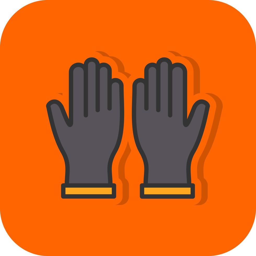 Hand Gloves Vector Icon Design