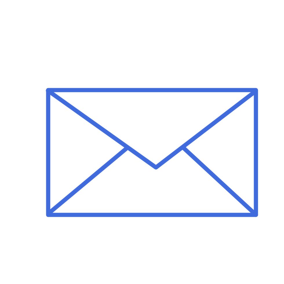 Doodle logo or icon message or mail line art png