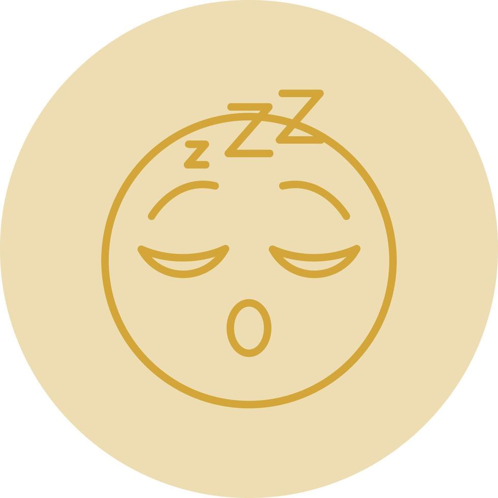 Sleeping Face Vector Icon Design