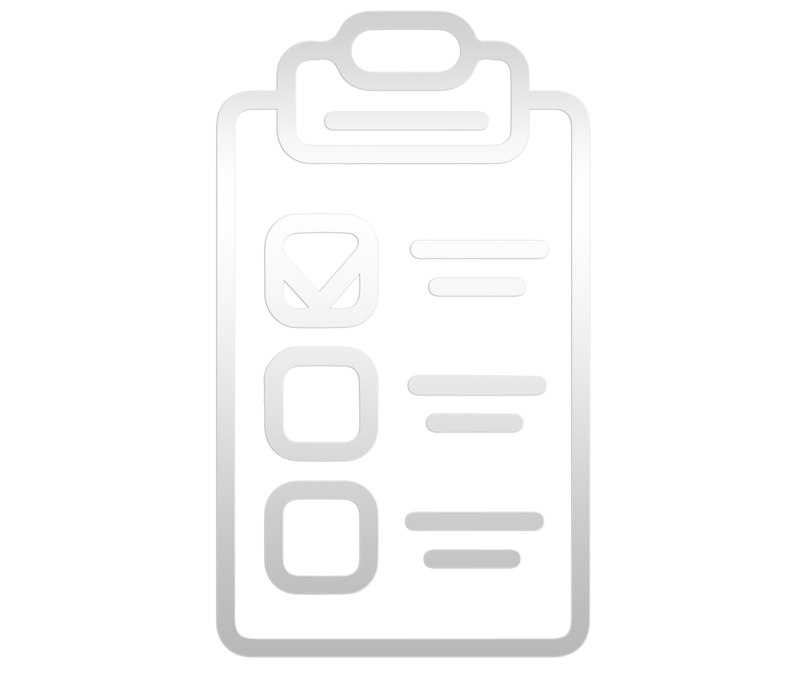 Clipboard icon. Trendy flat icon on transparent background from Gym and fitness png