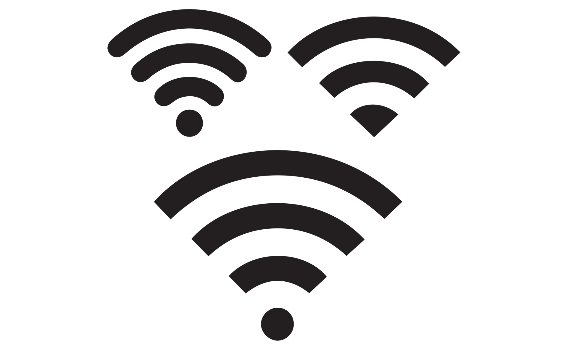 Wireless sign on transparent background. 21286375 PNG