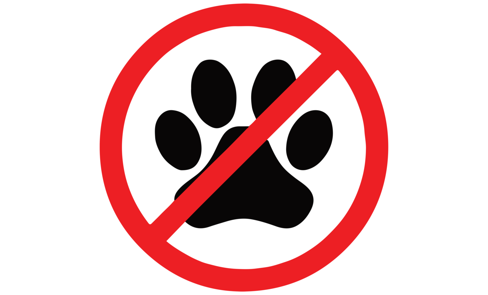 Haustier nicht erlaubt - - Hunde nicht erlaubt - - Katzen nicht erlaubt Symbol auf transparent Hintergrund png