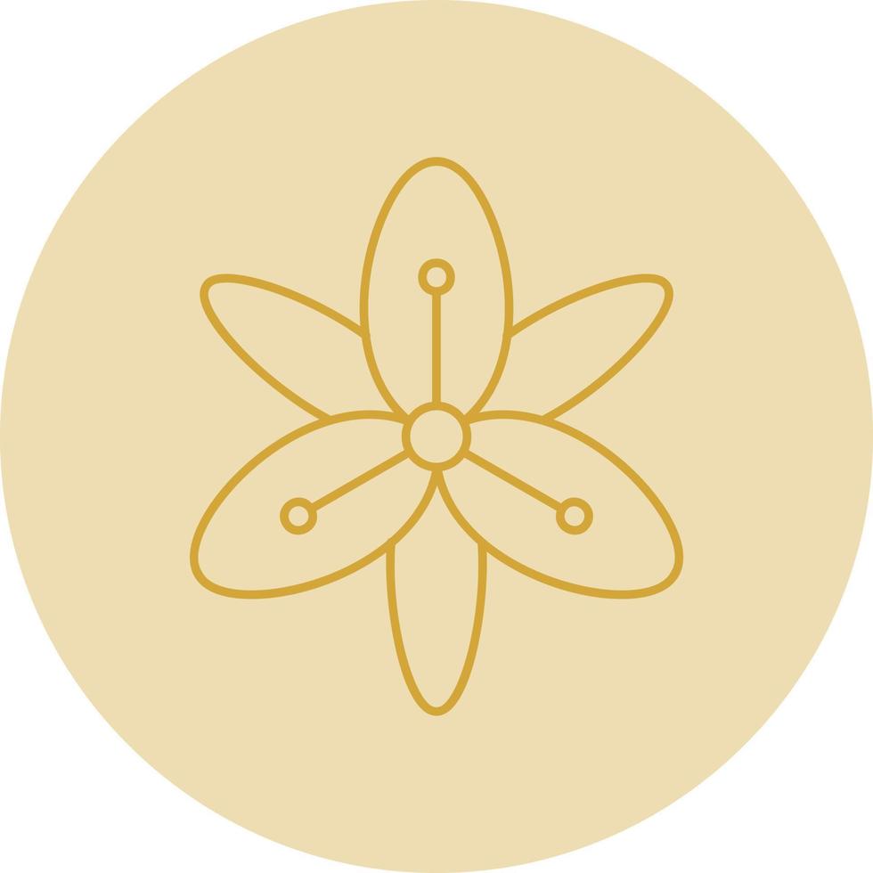 Tiger Lily Vector Icon Design