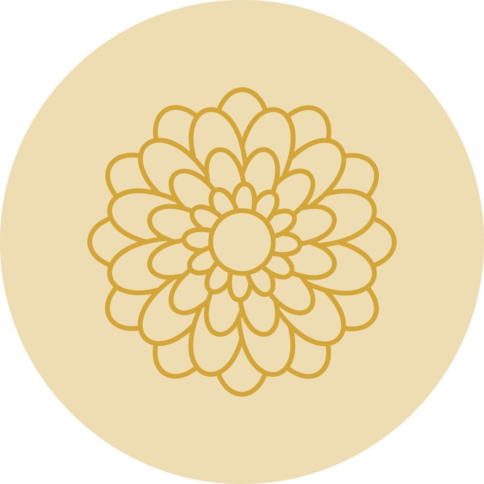 diseño de icono de vector de crisantemo