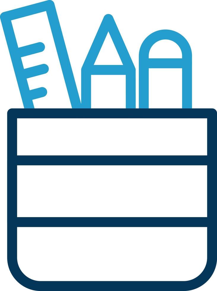 Pencil Case Vector Icon Design